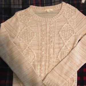 Lightweight cable knit sweater